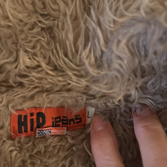 Hip Jeans fur lined blue Jean jacket, LARGE - Picture 2 of 6